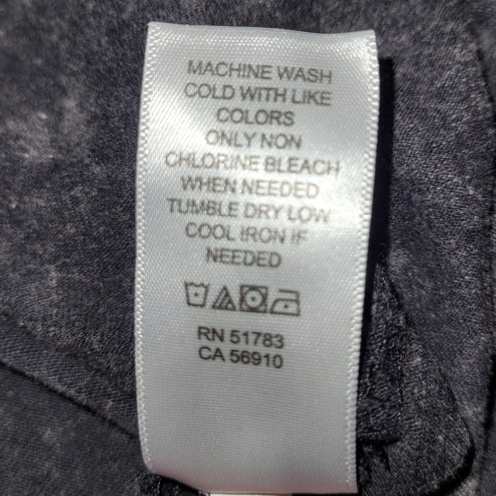 Acid Wash "May Contain Alcohol" Graphic Short Sleeve Top - Picture 6 of 7